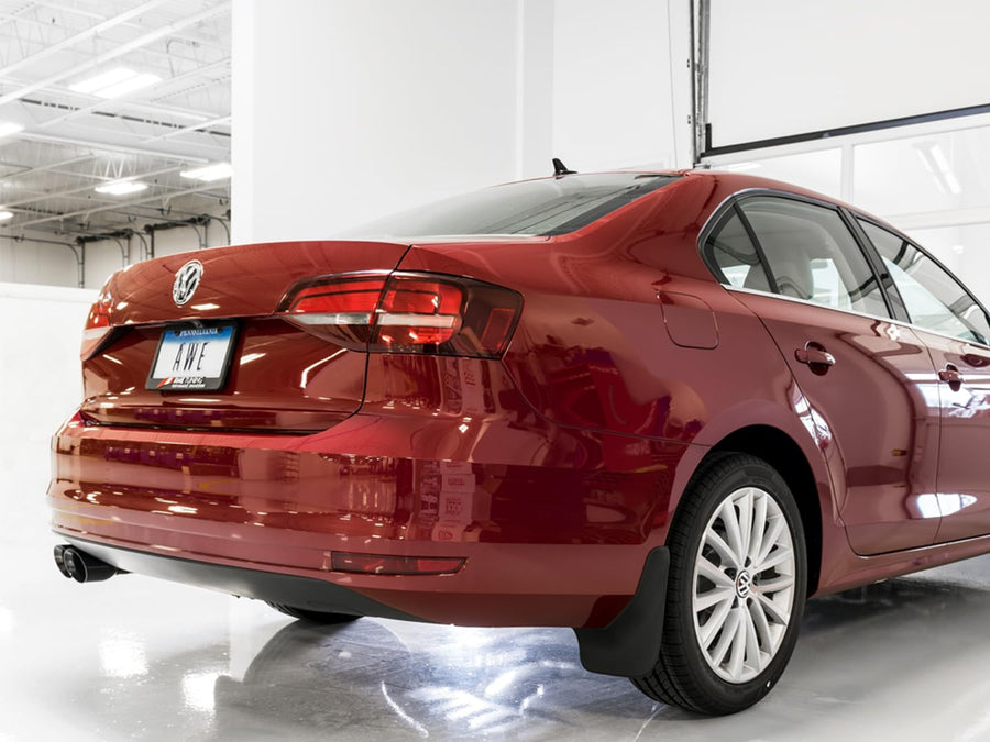 AWE Tuning Volkswagen Jetta Mk6 09-14 1.4T Track Edition Exhaust - Diamond Black Tips - 3020-23034