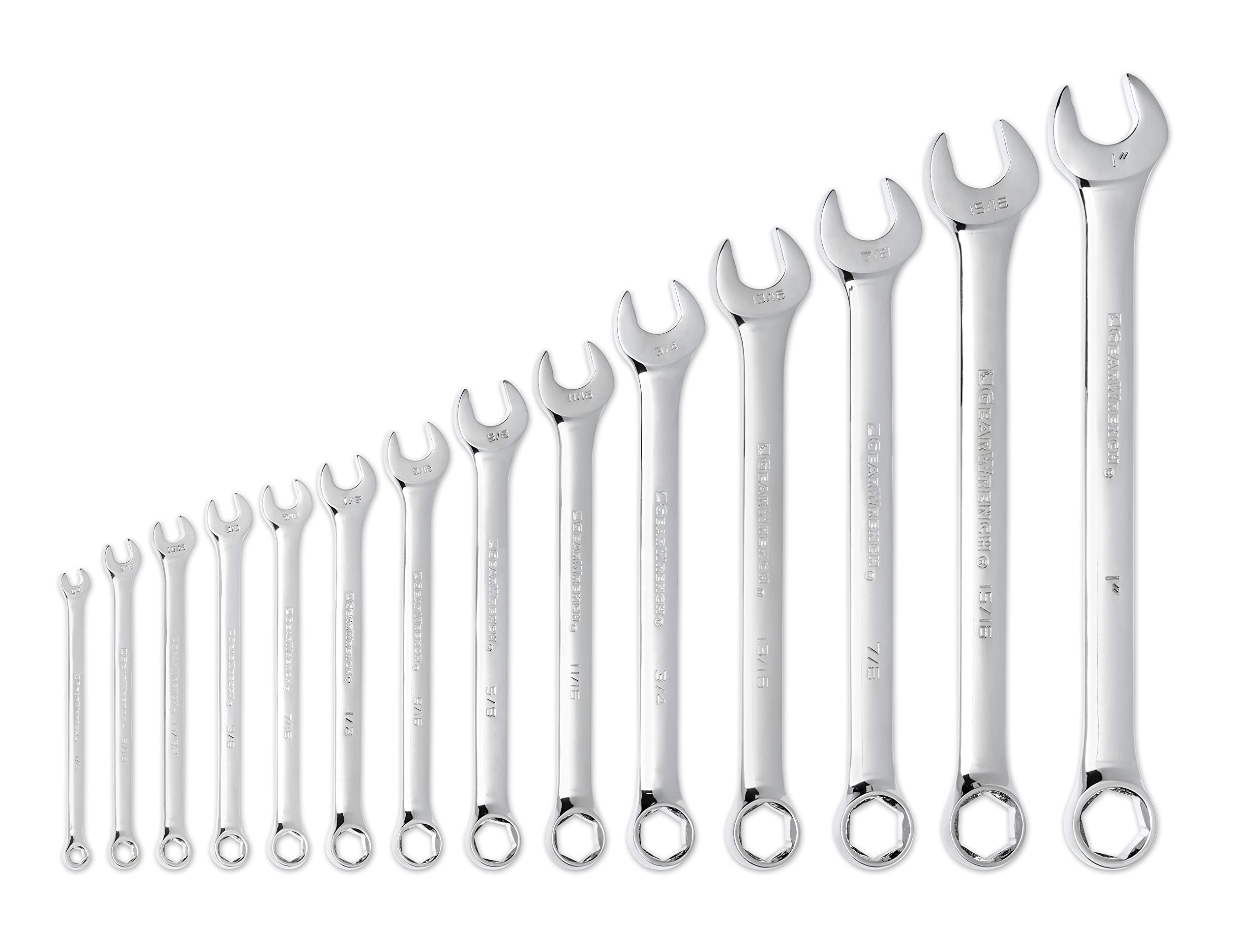 14 Pc. GEARWRENCH 6 Pt. Combination Wrench Set, SAE - 81924