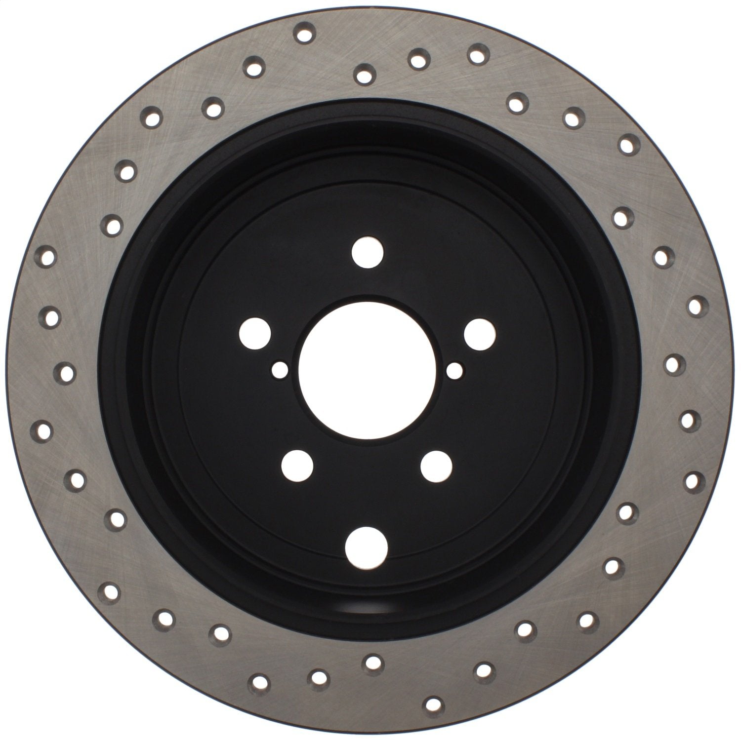 StopTech Sport 128.47029R Cross Drilled Brake Rotor (Rear Right), 1 Pack