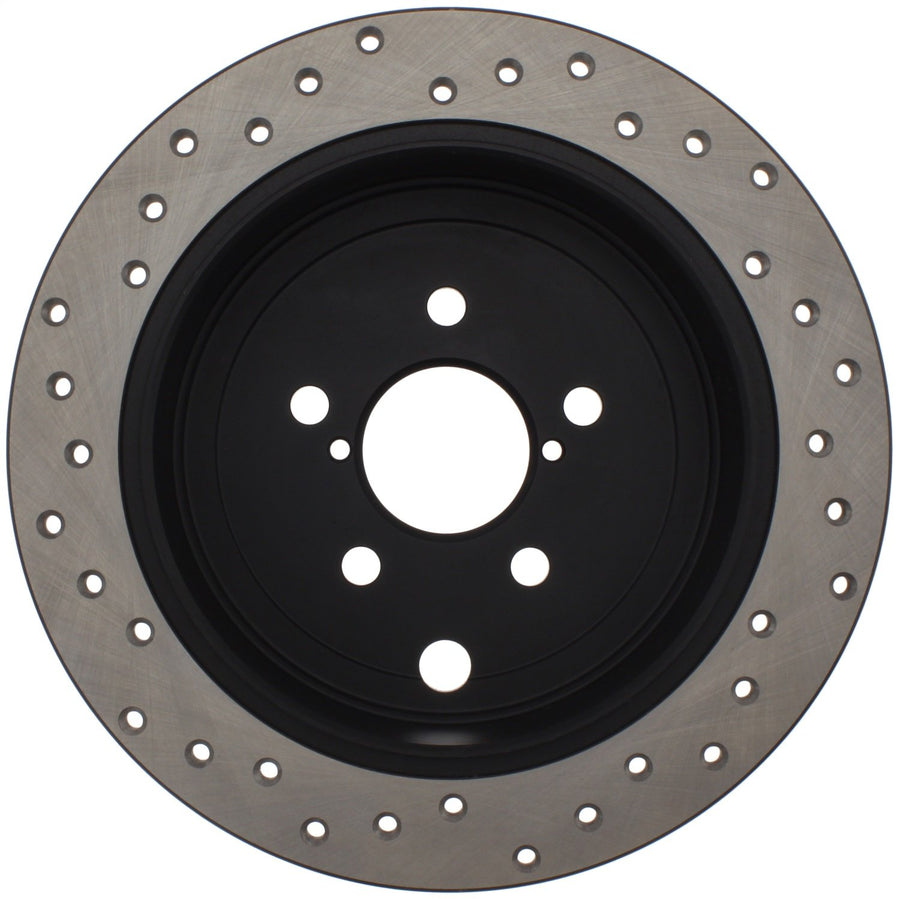 StopTech Sport 128.47029R Cross Drilled Brake Rotor (Rear Right), 1 Pack