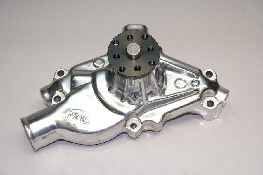 3/4" Pilot Shaft PRW 1435012 Competition Plus Revised Polished Impeller Entry Aluminum Water Pump for Chevy SB 1955-95