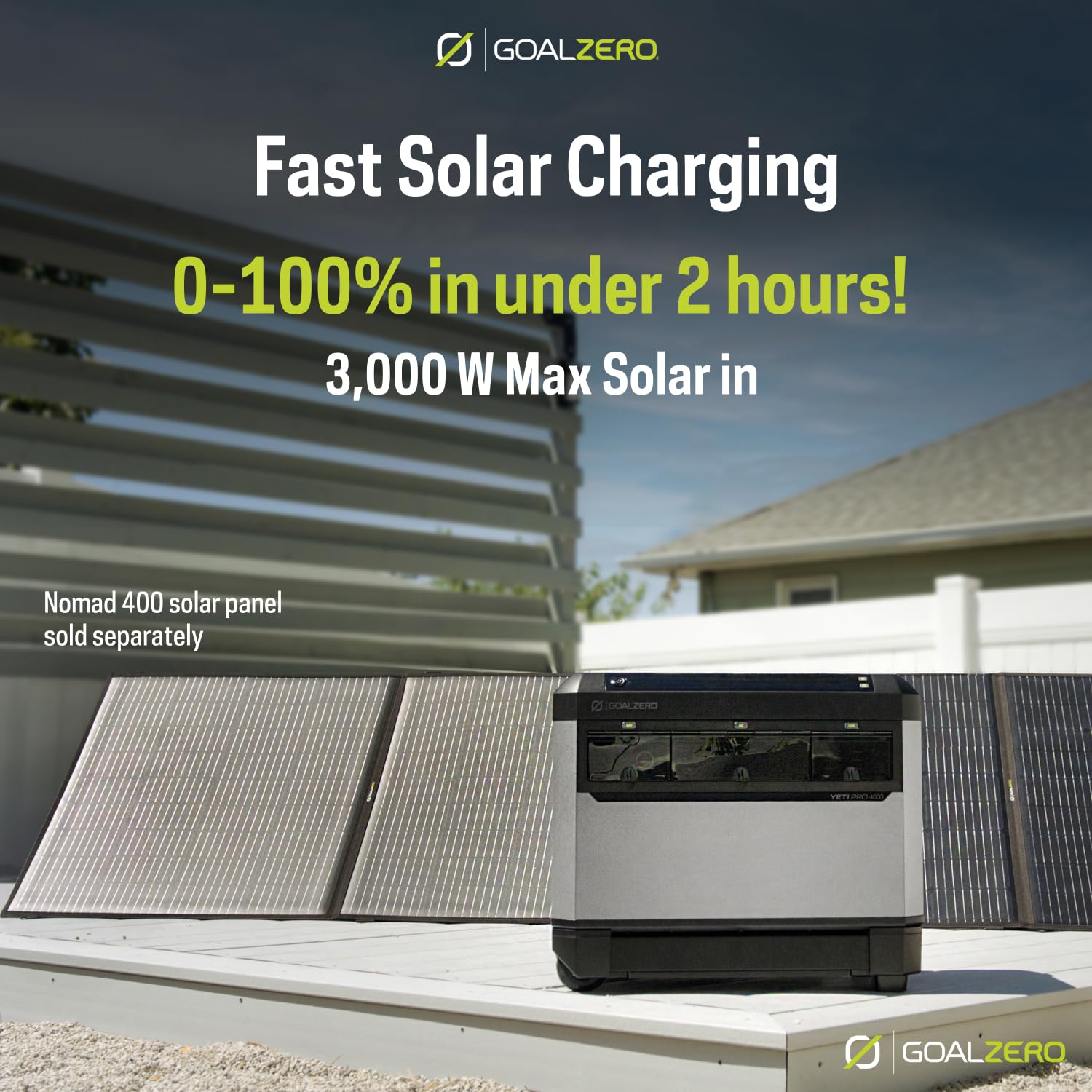 Goal Zero PRO Yeti 4000 Portable Power Station, 4000 Watt Hour LiFePO4 Battery, Expandable Solar Generator Home Backup System, 3600 W Out, (6th Gen)