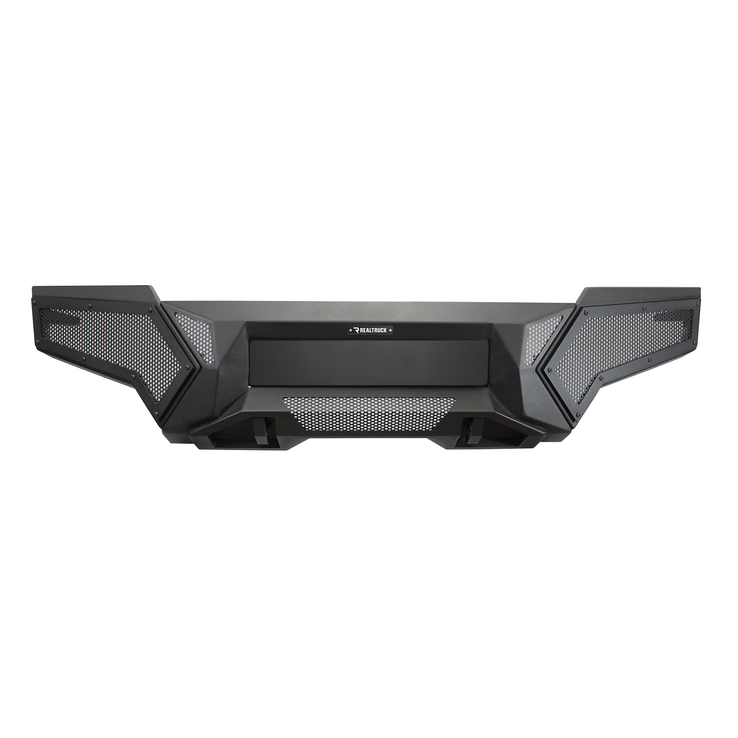 Element RealTruck Front Bumper w/Power Actuated Hide-Away Light Bar Mount | Steel, Textured Black | 343921T | Fits 2024-2025 Toyota Tacoma