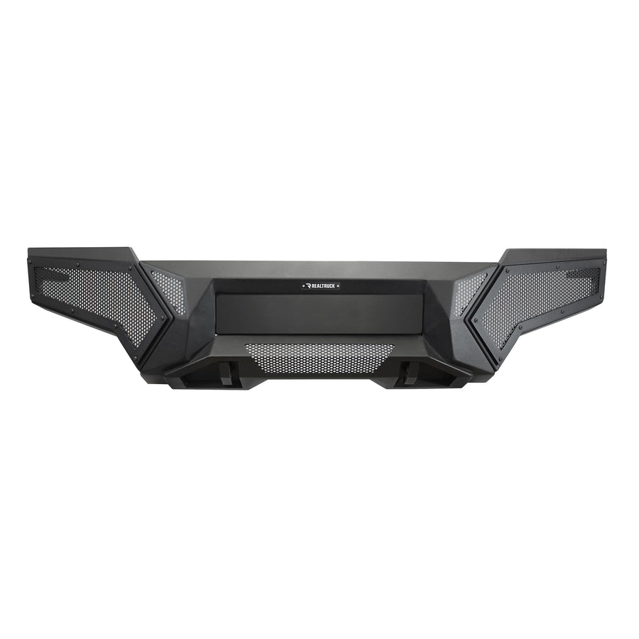 Element RealTruck Front Bumper w/Power Actuated Hide-Away Light Bar Mount | Steel, Textured Black | 343921T | Fits 2024-2025 Toyota Tacoma