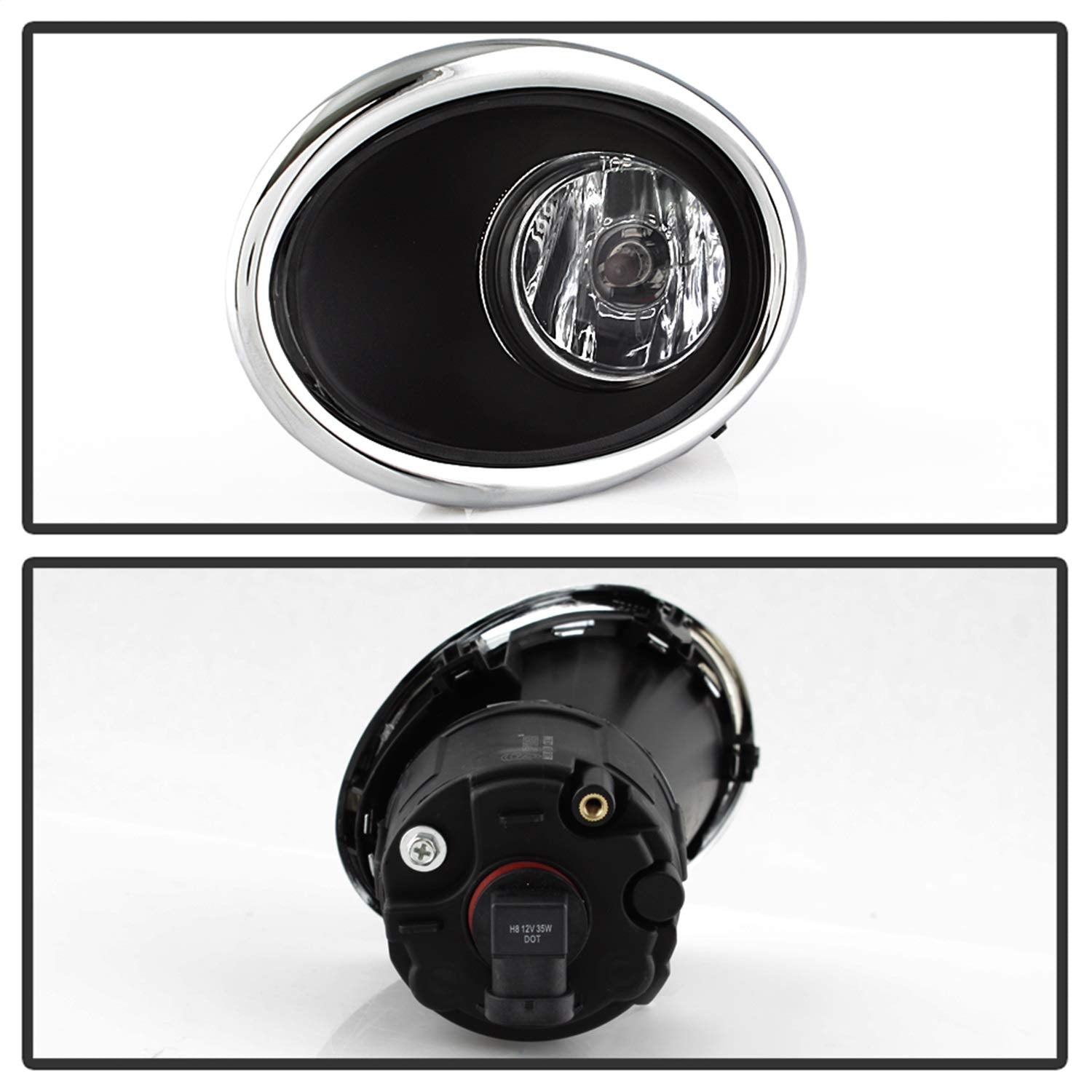 Nissan Rogue 2017-2018 Spyder 5084934 Sport Models Only OEM Fog Lights w/Switch - Clear