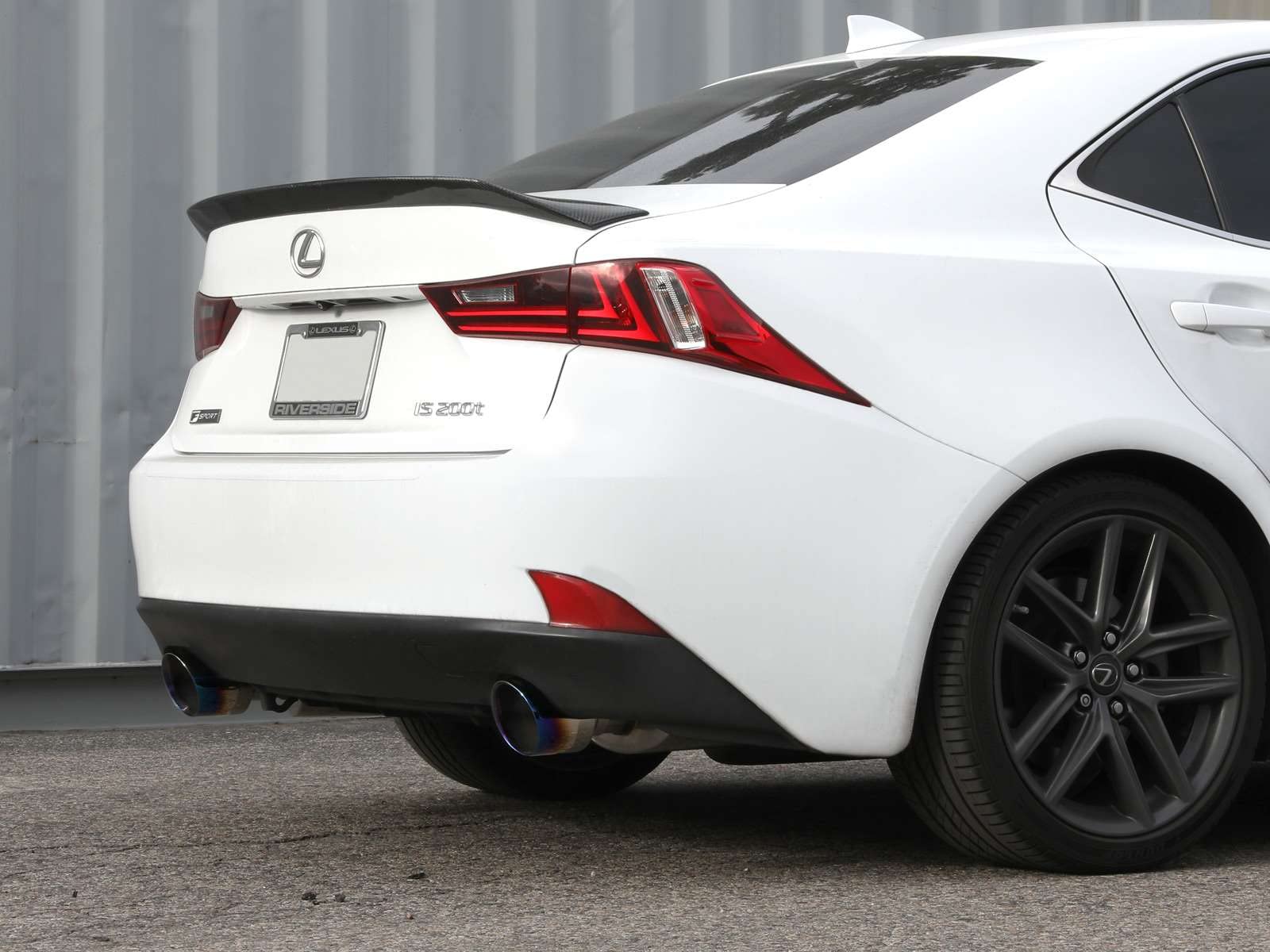 aFe Power 3 IN to 2-1/2 IN 304 Stainless Steel Cat-Back Exhaust System w/Blue Tip Fit Lexus IS200t 16-17 L4-2.0L (t) 49-36059-L