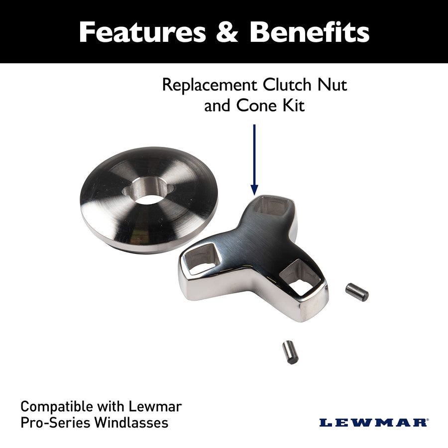 Lewmar Clutch Nut/Cone Kit Pro-Series for Boat Anchor Windlasses - 2020200903