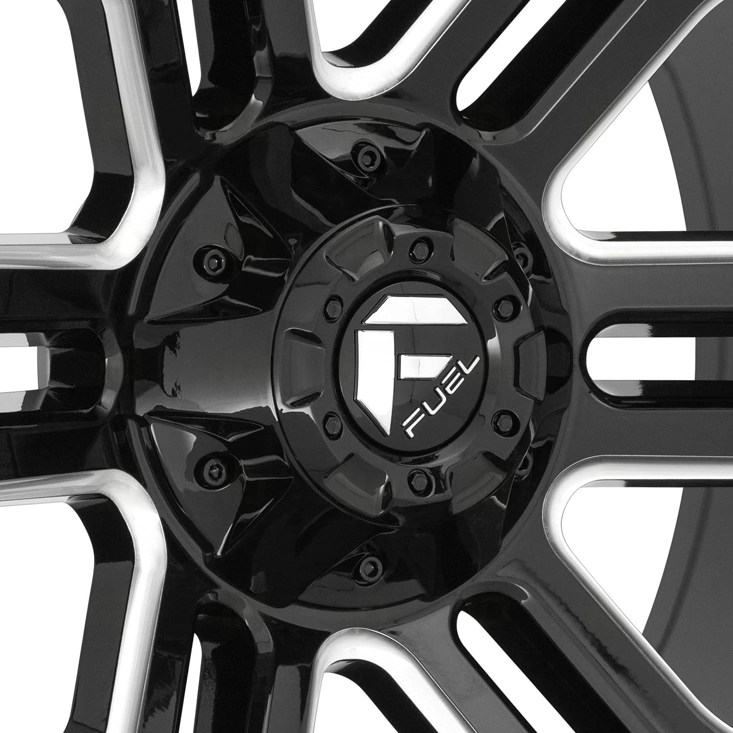 24x12 Fuel D711 Rage 6x135/6x5.5" -44mm Black/Milled Wheel Rim 24" Inch