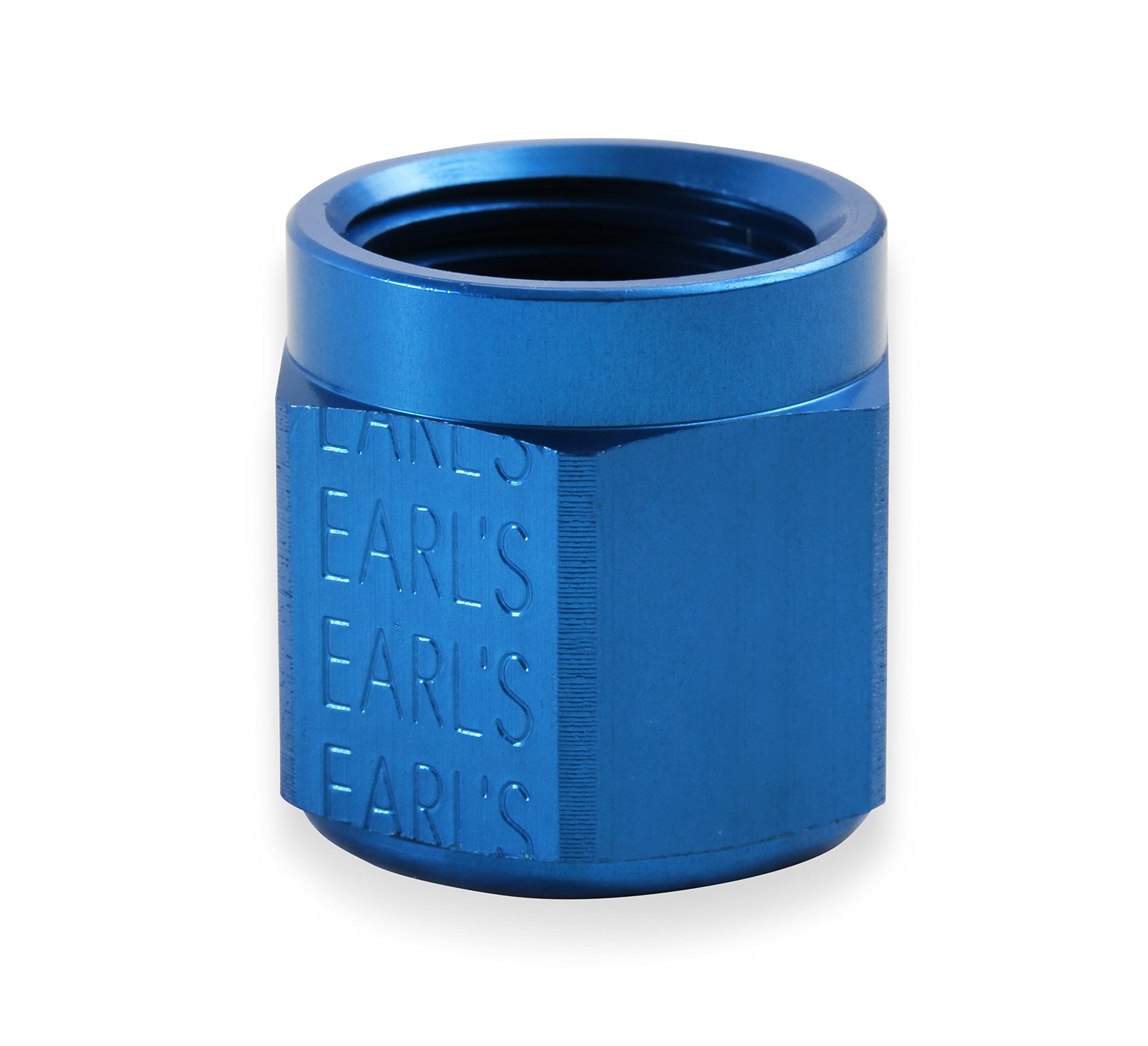 700116ERL Earl's Auto-Crimp Hose End - Straight - Size -16 - Blue