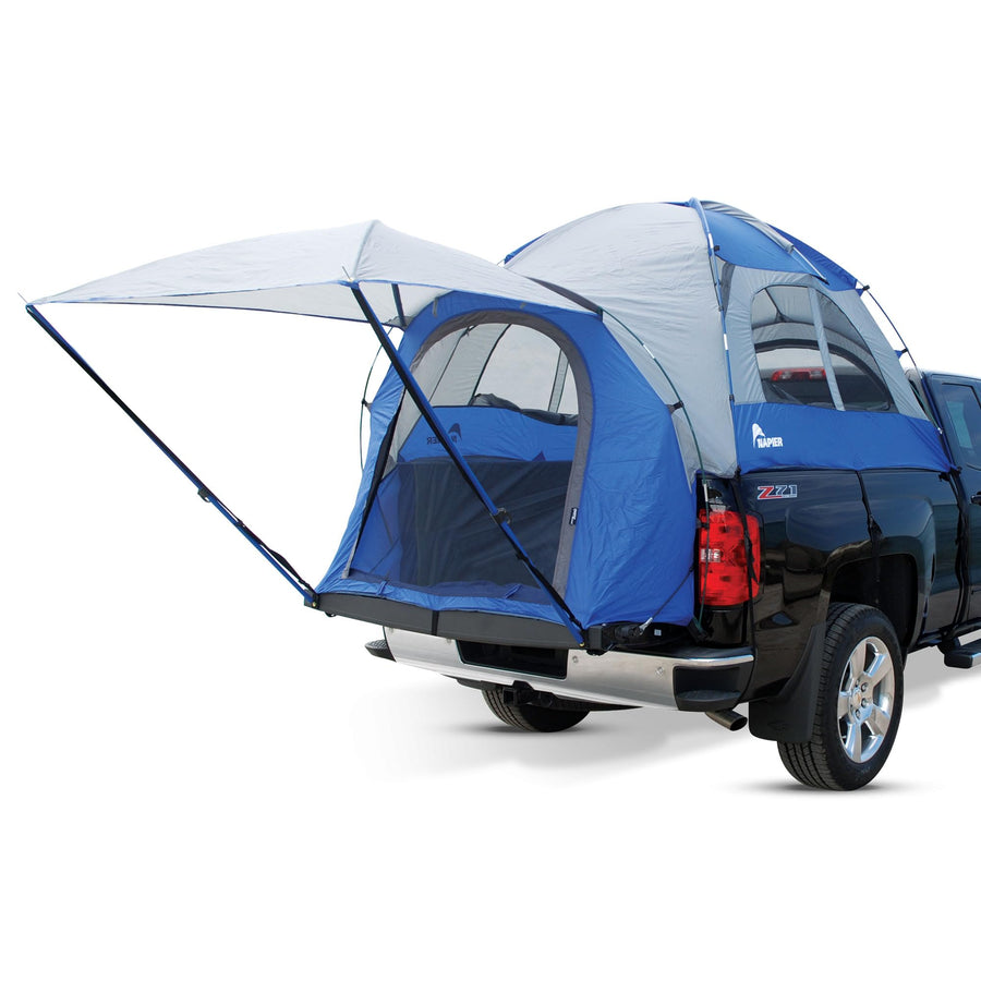 Sportz Napier Truck Tent | Pickup Truck Bed Camping Tent | Full Rainfly | Sturdy and Spacious 2-Person Truck Tent | Easy 15-Minute Setup | Blue/Gray