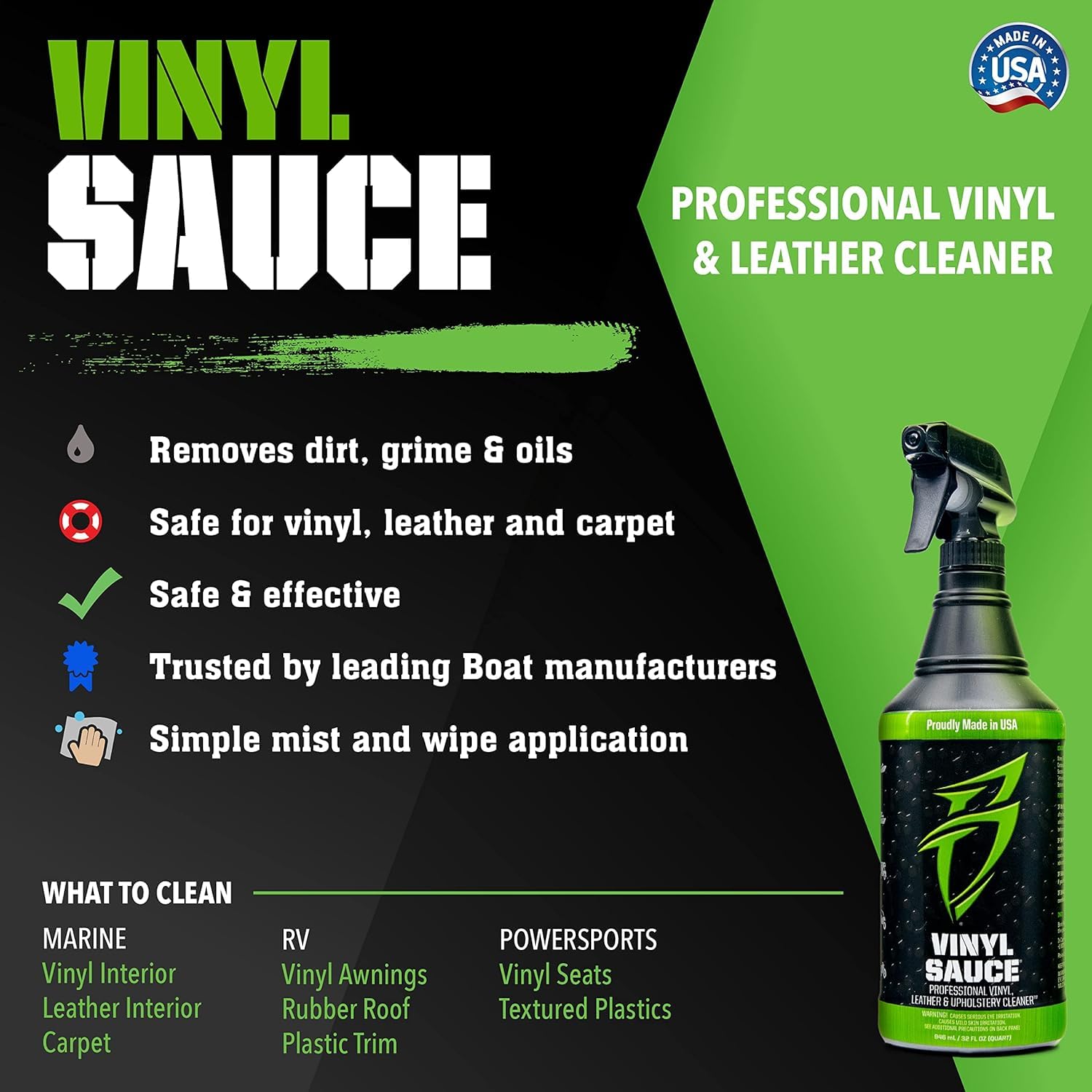 Bling Boat Condition Sauce Premium Interior Moisturizer w/UV Protection, 20 oz.