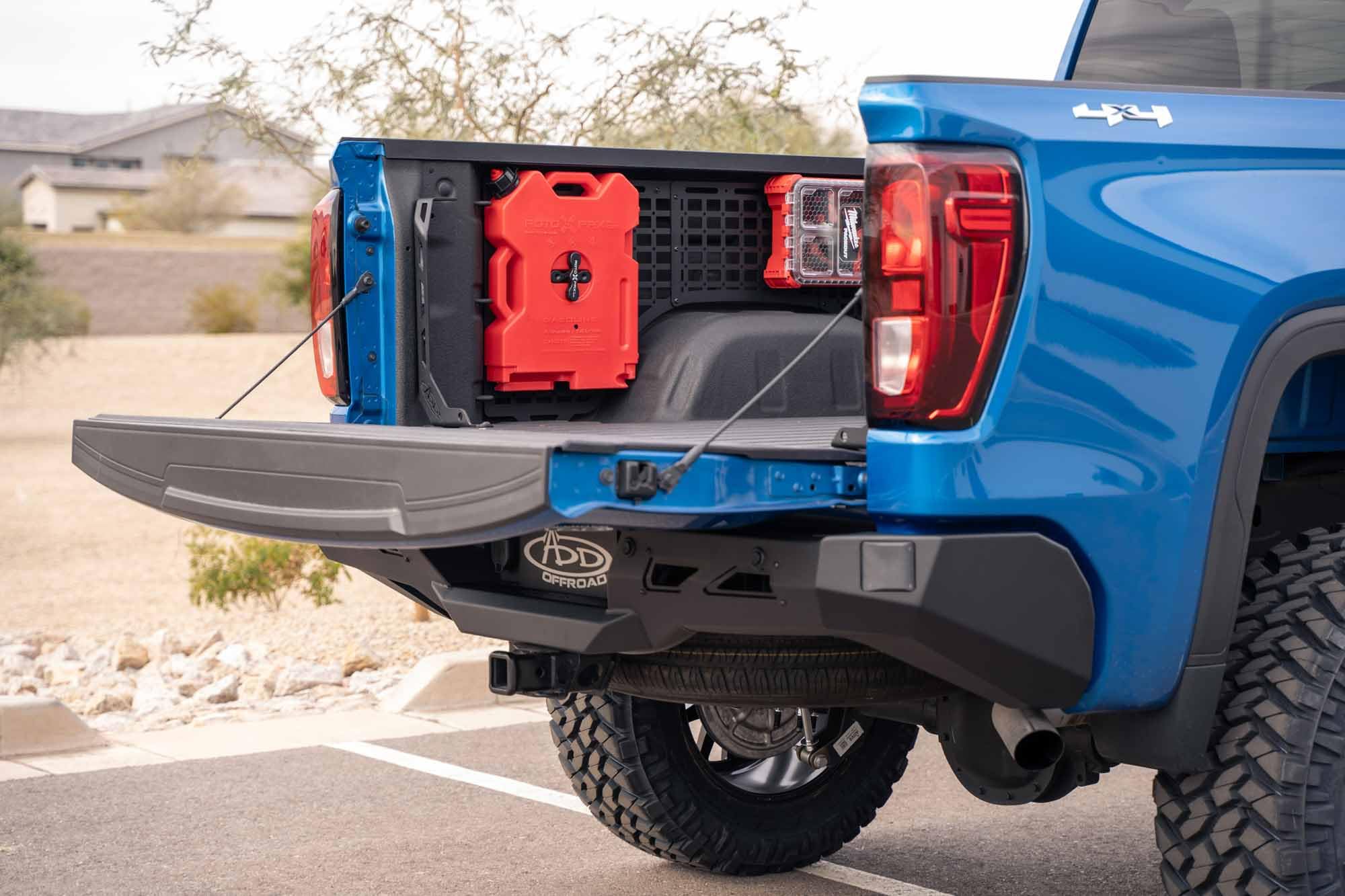Molle Panels Bed Side for The 2019-2024 Chevy Silverado 1500/GMC Sierra 1500 | Molle Pattern Offers Diverse Mounting Solutions | Made in The USA | Addictive Desert Designs (Driver Side Full Kit)