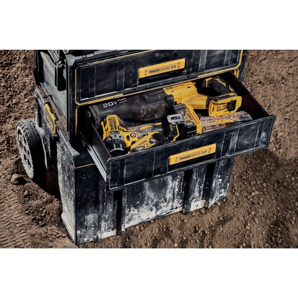 DEWALT Tool Box ToughSystem, 2.0 Two-Drawer, 21.8in. (DWST08320)