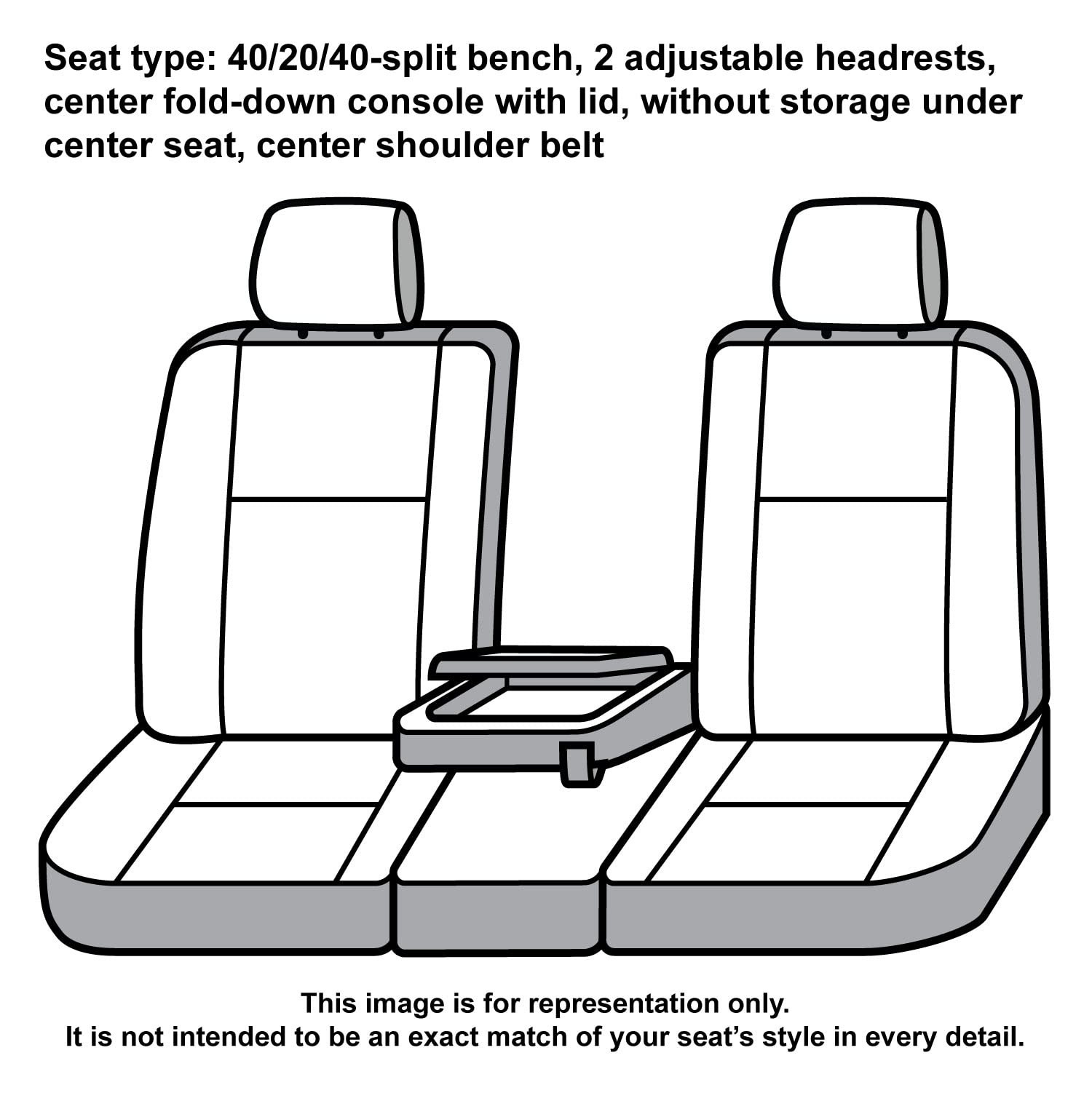 Covercraft Super Dux Carhartt SeatSaver Custom Seat Covers | SSC3492COBK | 1st Row 40/20/40 Bench Seat | Compatible with Select Chevrolet Silverado/GMC Sierra 1500/2500/3500 Models | Black