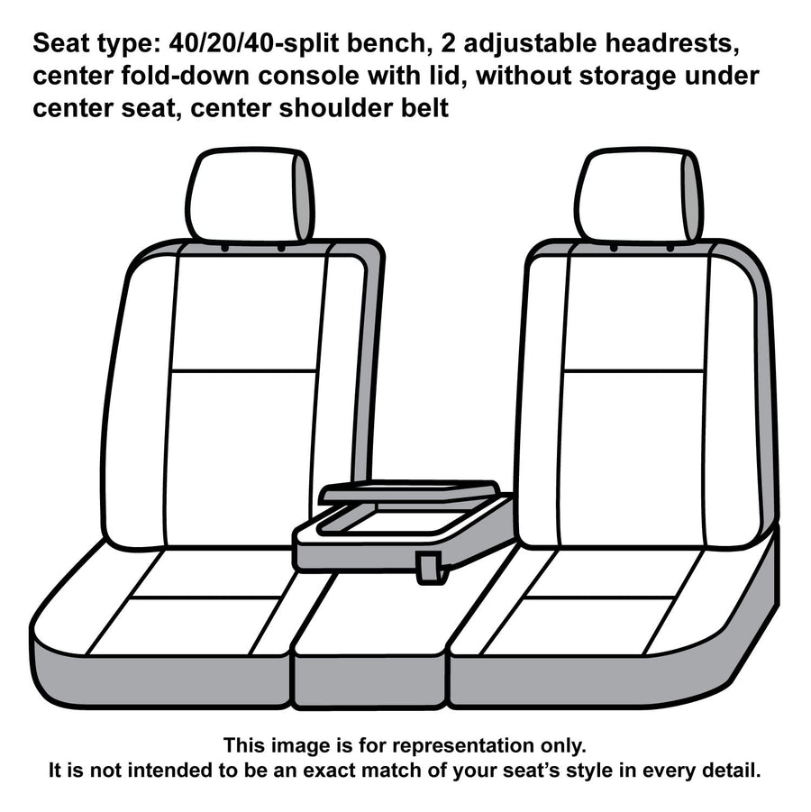Covercraft Super Dux Carhartt SeatSaver Custom Seat Covers | SSC3492COBK | 1st Row 40/20/40 Bench Seat | Compatible with Select Chevrolet Silverado/GMC Sierra 1500/2500/3500 Models | Black