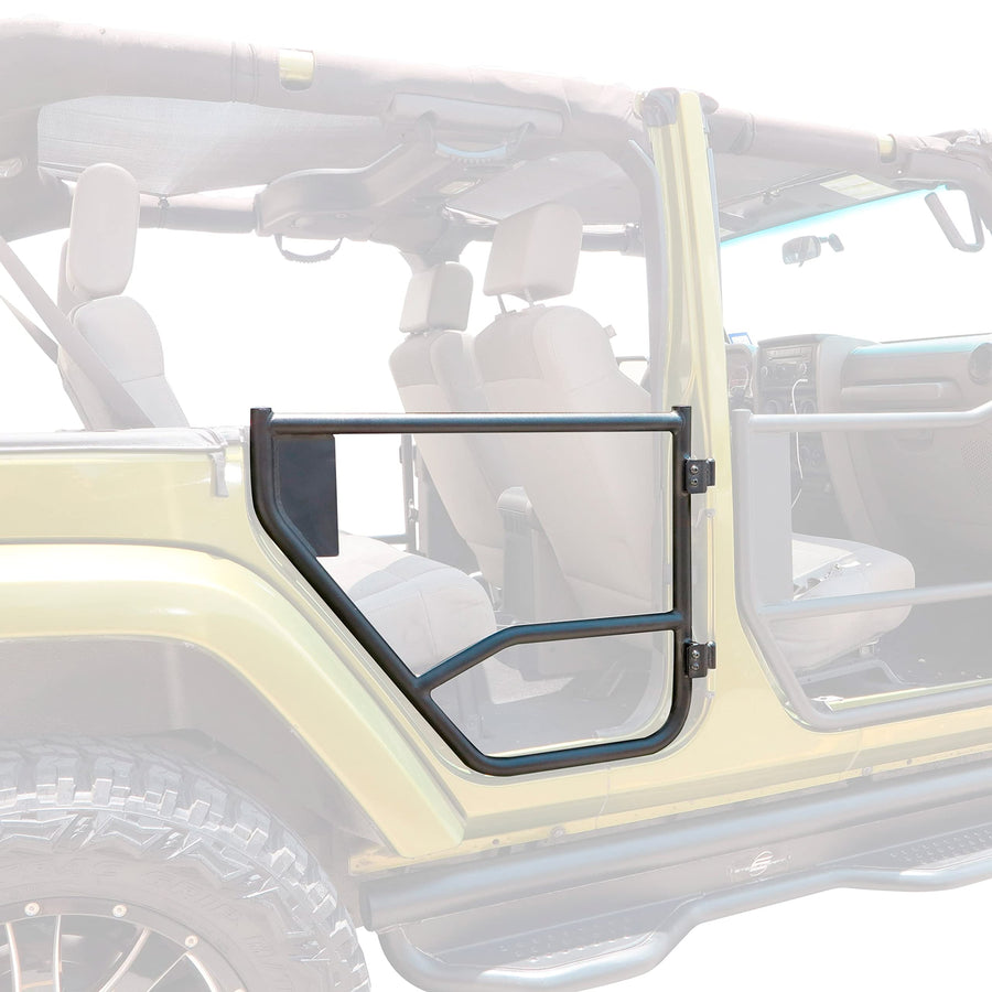 Fine Textured Black SteelCraft 92210 Rear Tubular Doors