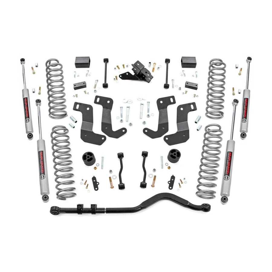 3.5 Inch Rough Country Lift Kit with Premium N3 Shocks for Jeep Wrangler JL 4XE 4-Door (2024)