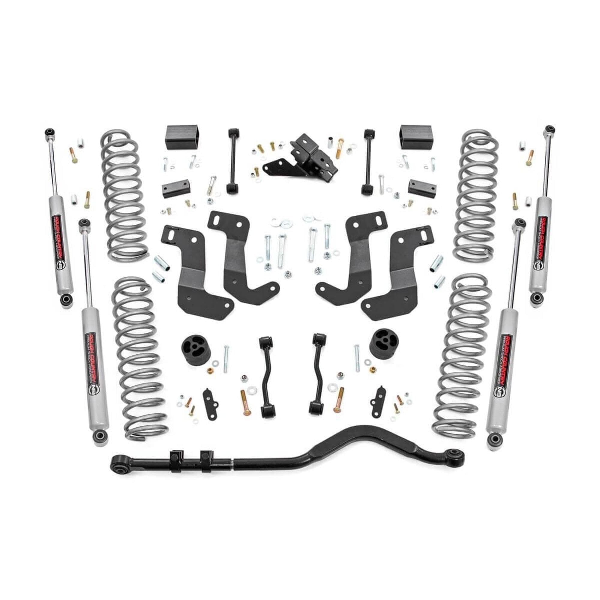 3.5" Lift Kit Rough Country w/N3 Shocks for 2021-2023 Jeep Wrangler 4xe - 79230