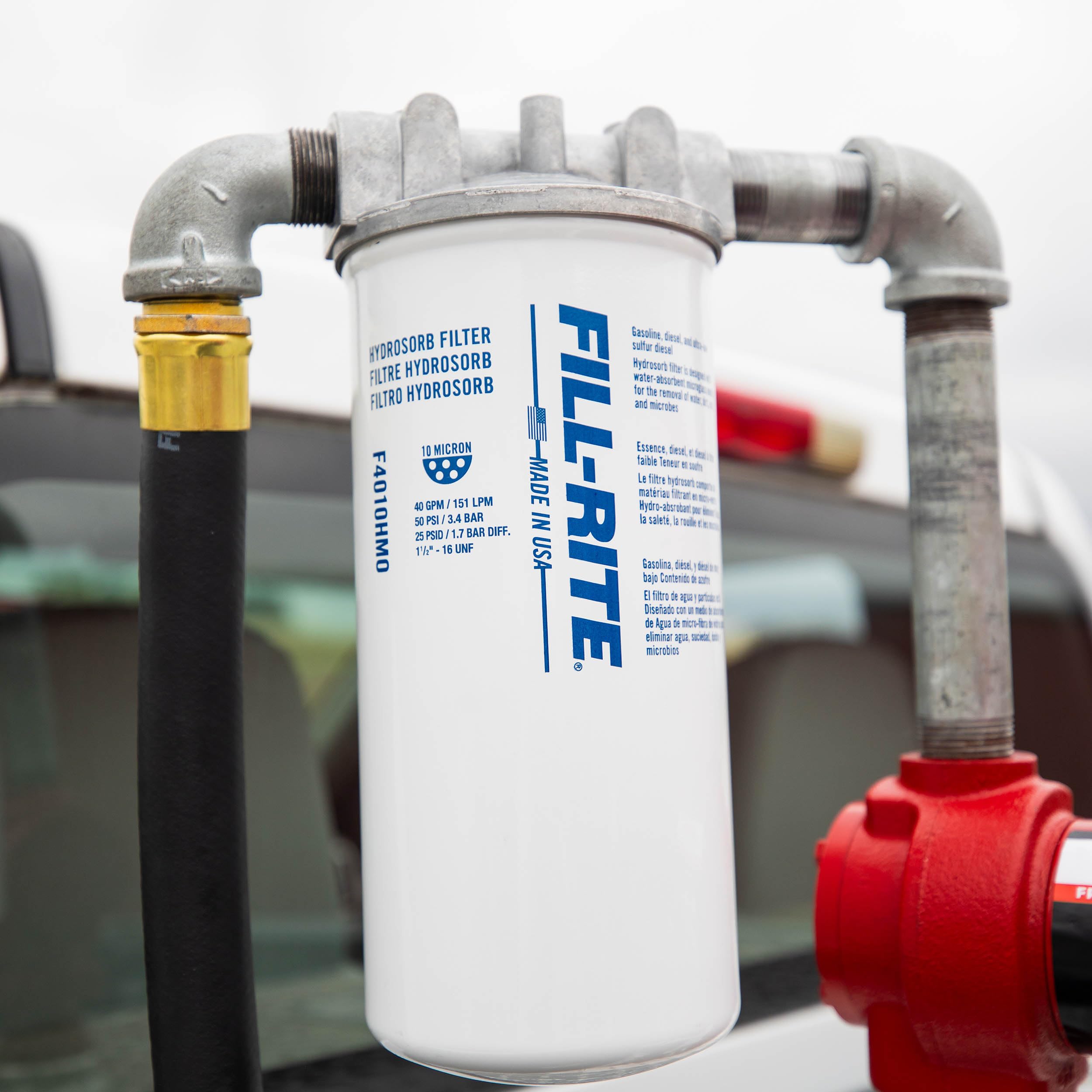 1½" Fill-Rite F4010HM0 - 16 UNF 40 GPM (151 LPM) 10 Micron Water Detecting Spin-On Fuel Filter