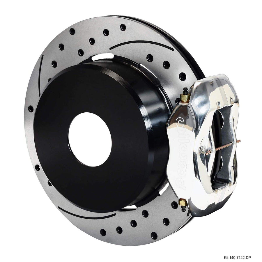 WILWOOD FDL 140-7142-DP P/S P-B Kit, Drilled, Polished Big Ford 2.36" Offset, Currie, Blank