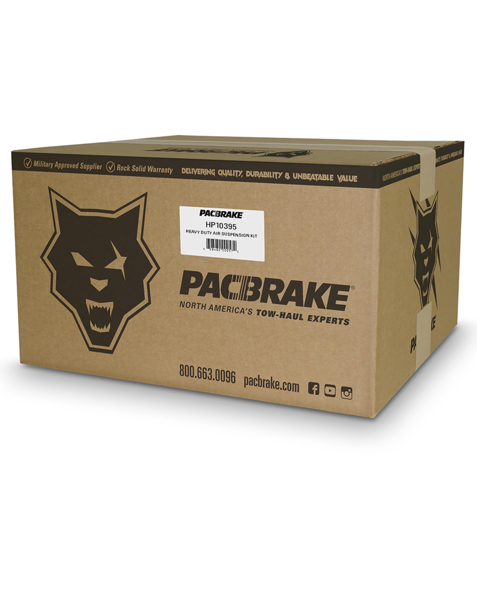 Pacbrake ALPHA HD HP10395 Air Spring Suspension Kit Compatible with Sprinter 3500/4500 SRW 2006-2023