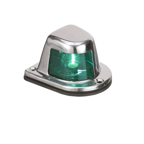 1-Mile Attwood Sidelights, Pair, Stainless Steel Housing, Deck Mount, Each Provides 1-Mile, 112.5-Degree Visibility, 12V