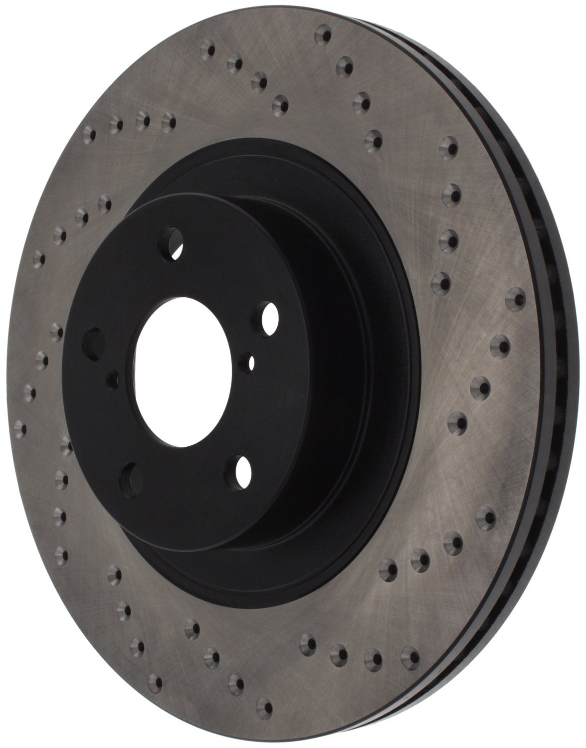 Sport StopTech Front Right Cross Drilled Disc Brake Rotor 128.47021R - Fits Select Scion, Subaru and Toyota Vehicles