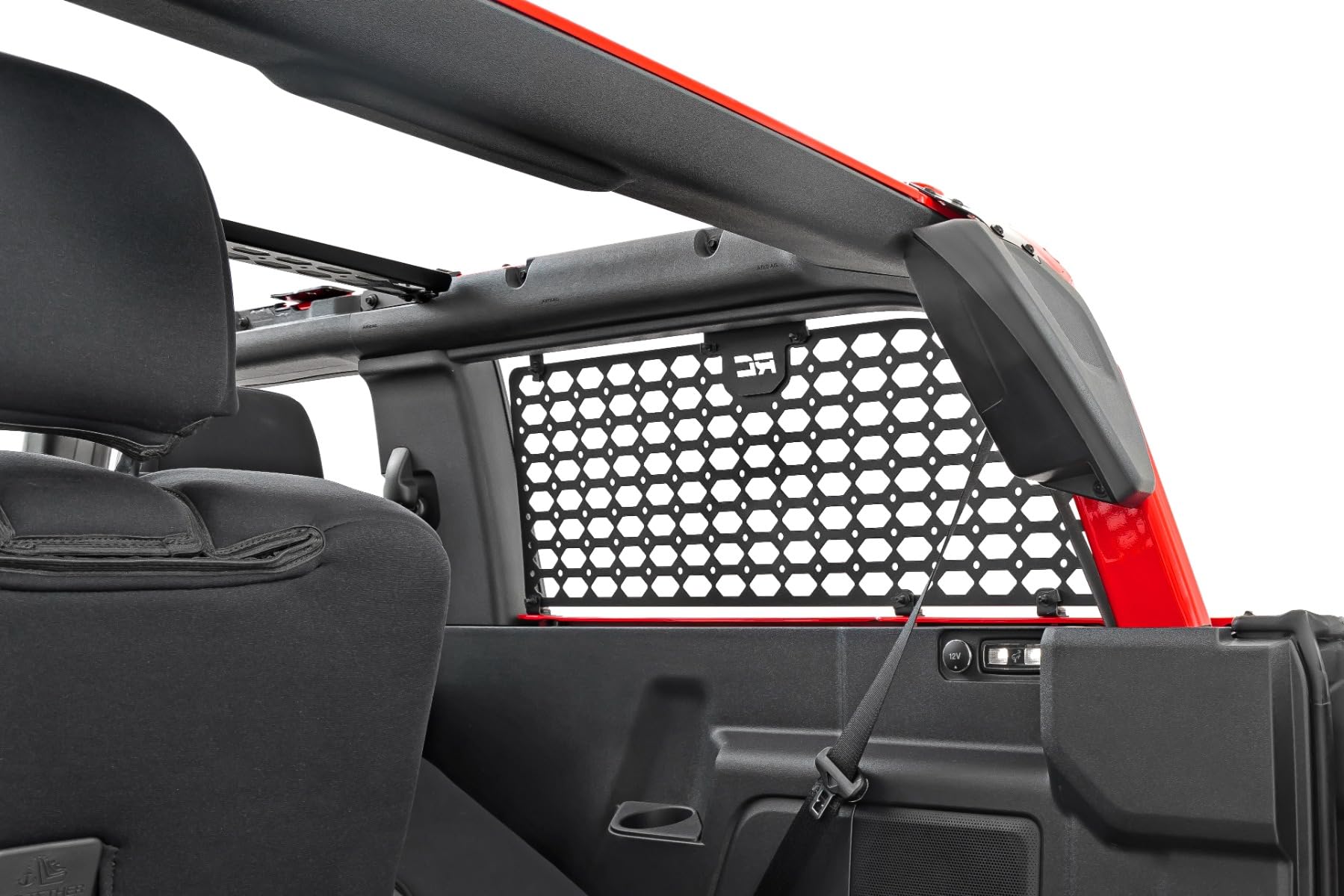 Rough Country Molle Mounting System Side Window for Ford Bronco (2021-2025) 2-Door - Durable Steel Panel for Secure Gear Storage, Easy to Install