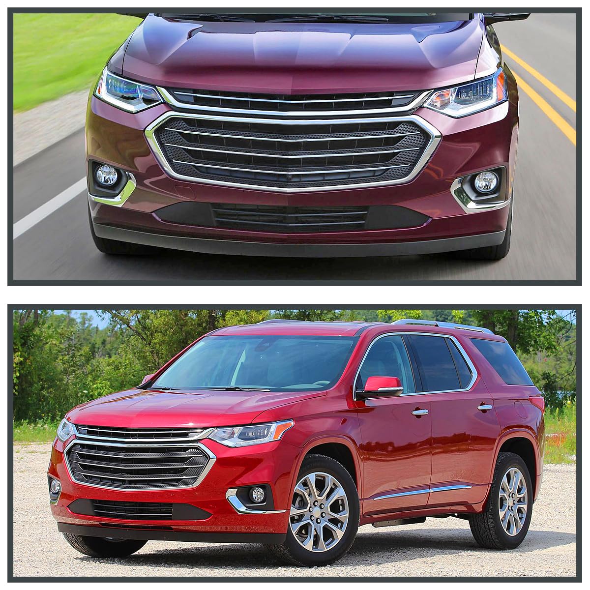 Fog Light Spec-D Tuning Clear Lens with Universal Wiring and Switch Compatible with Chevrolet Chevy Traverse 2018