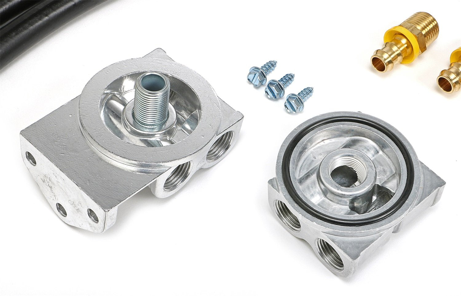 OIL FILTER RELOCATION KIT TRANS-DAPT PERFORMANCE 90 DEGREE/HORIZONTAL (1858)