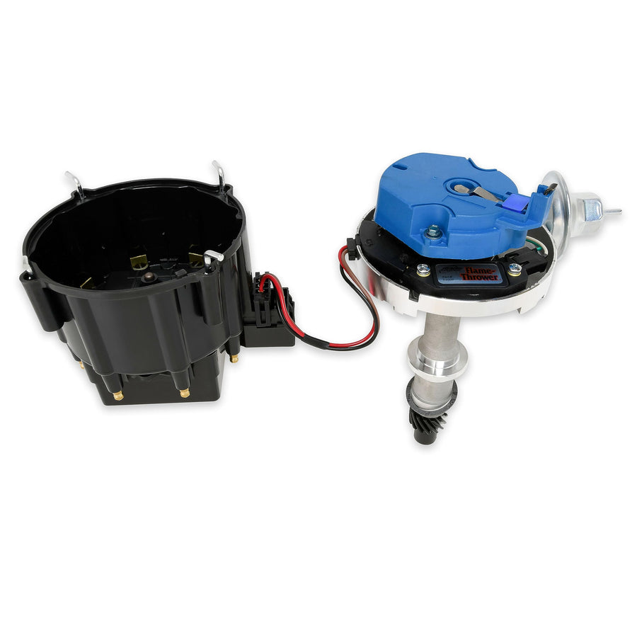 Flame-Thrower Black Cap Distributor HEI for Pontiac Small Block/Big Block PerTronix D1200