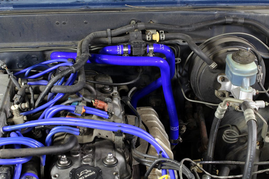 Black HPS 57-1430-BLK Silicone Heater Hose Kit Coolant