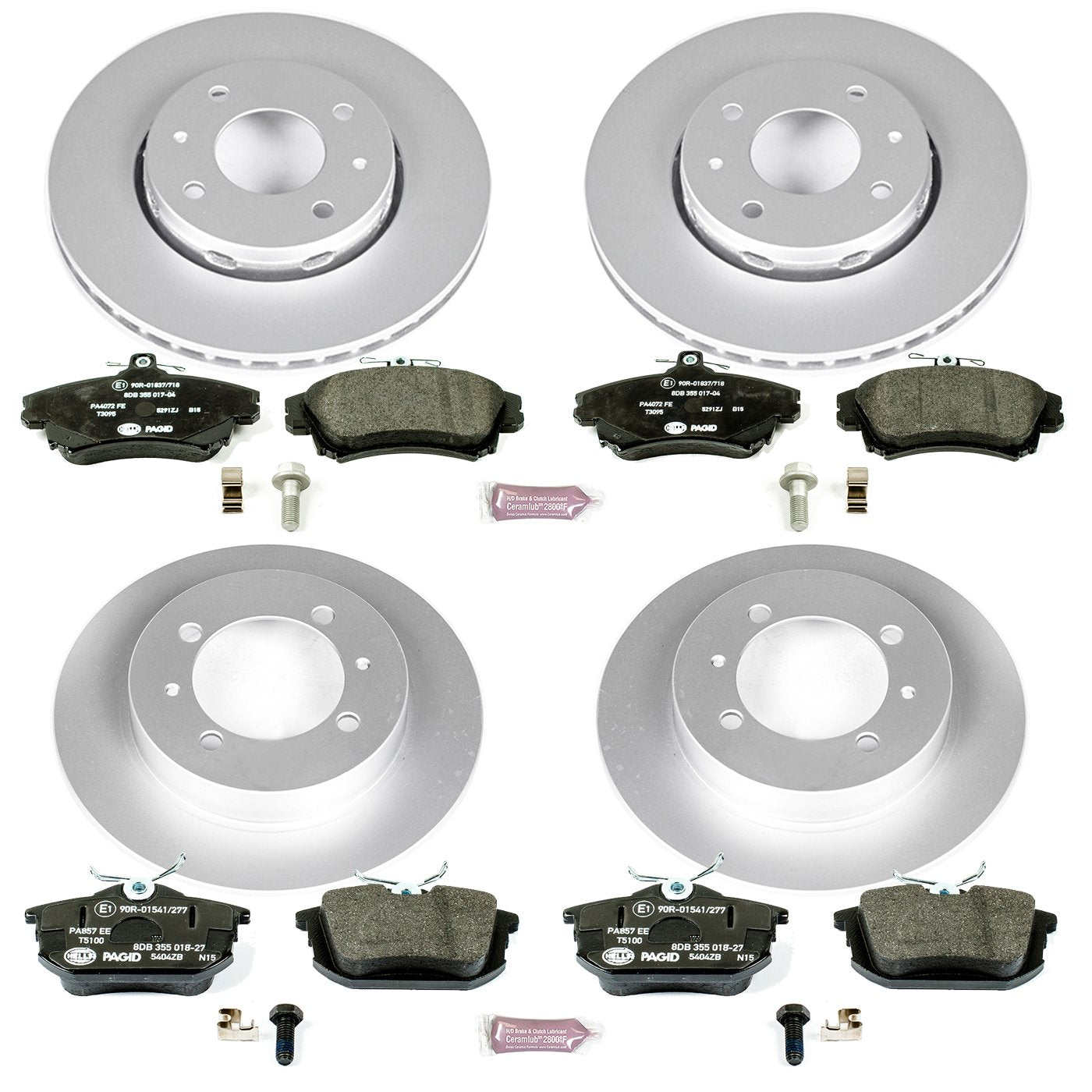Euro-Stop Power Stop Brake Kit Front and Rear For Volvo S40 2000-2004, Volvo V40 2000-2004 [Model Specific]
