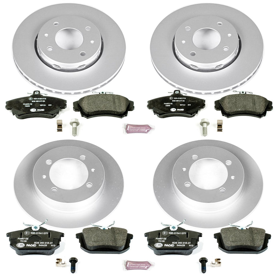 Euro-Stop Power Stop Brake Kit Front and Rear For Volvo S40 2000-2004, Volvo V40 2000-2004 [Model Specific]