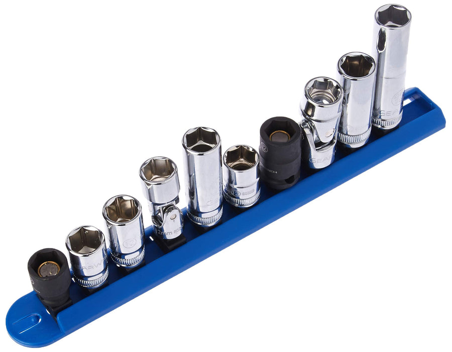 10 Pc. GEARWRENCH 1/4" & 3/8" Drive 6 Pt. 12mm Single Size Socket Set - 80576