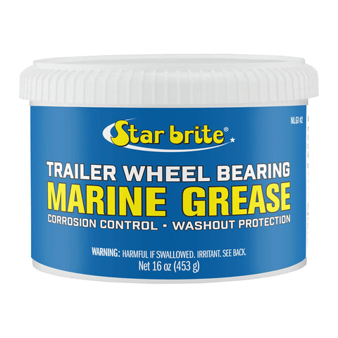 Marine Grade STAR BRITE Wheel Bearing Grease - Ideal for Boat Trailers, Water Pumps, Hinges, Pins, Winches, Anchor Chain Reels - 1 lb. (026016)