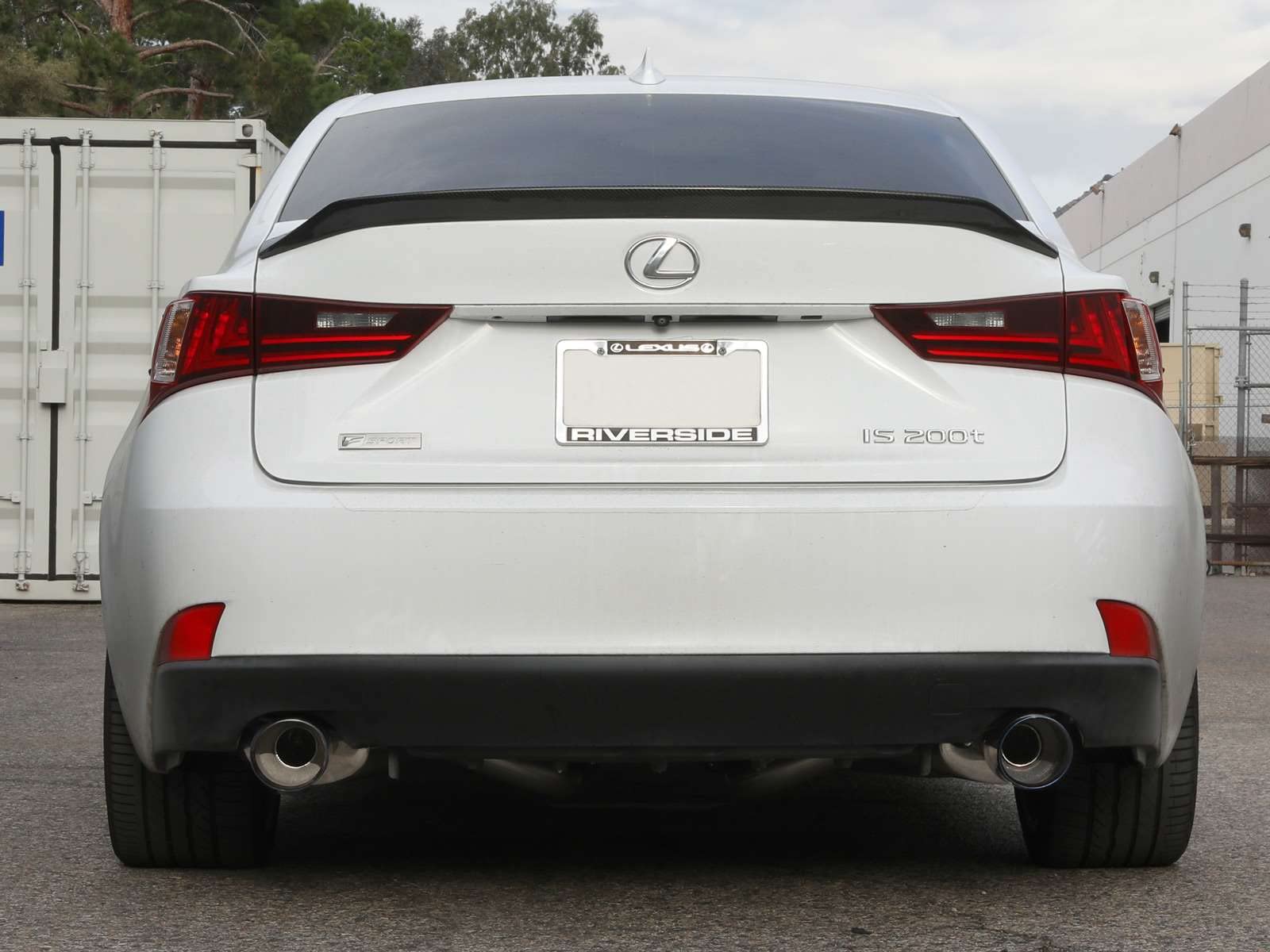 aFe Power 3 IN to 2-1/2 IN 304 Stainless Steel Cat-Back Exhaust System w/Blue Tip Fit Lexus IS200t 16-17 L4-2.0L (t) 49-36059-L