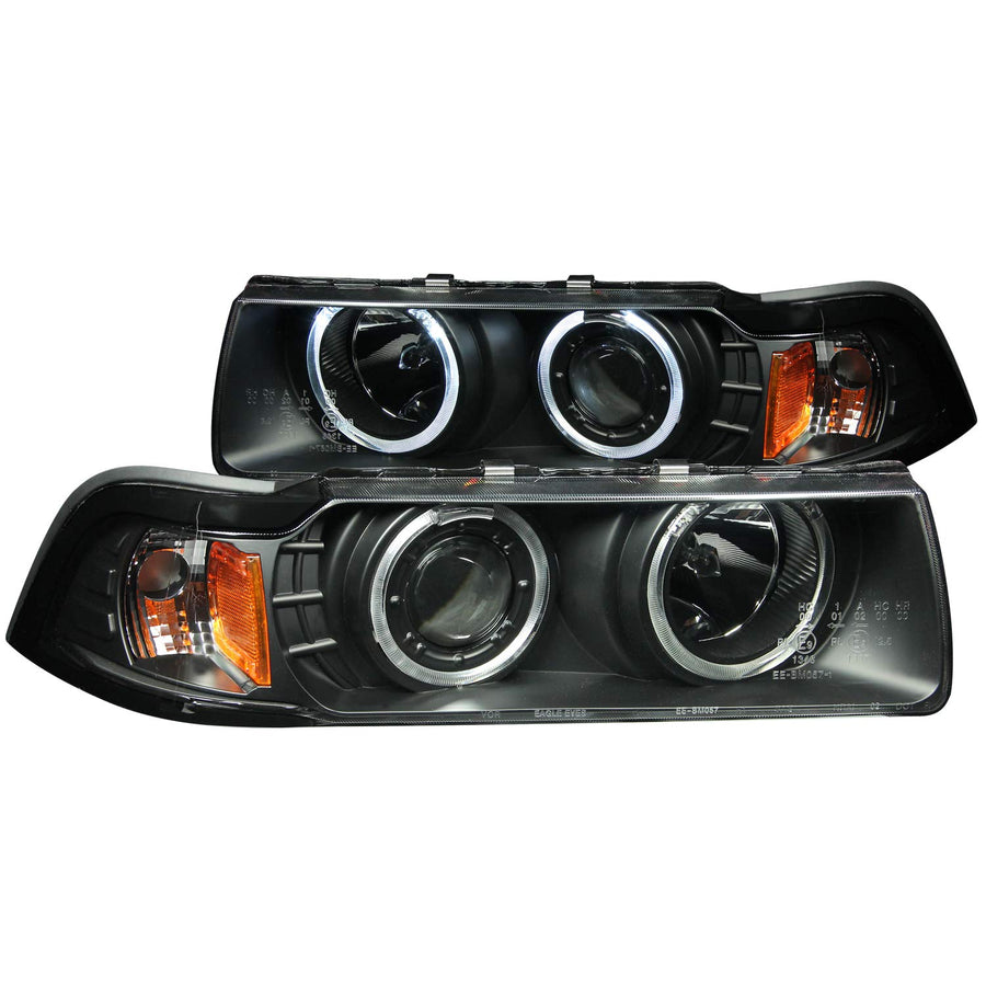 G2 Anzo USA 121011 Projector Halo Black Clear Amber(Ccfl) - (Sold in Pairs)