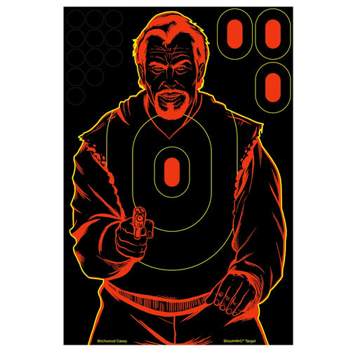 Shoot-N-C Birchwood Casey Bad Guy Target - 12 Count