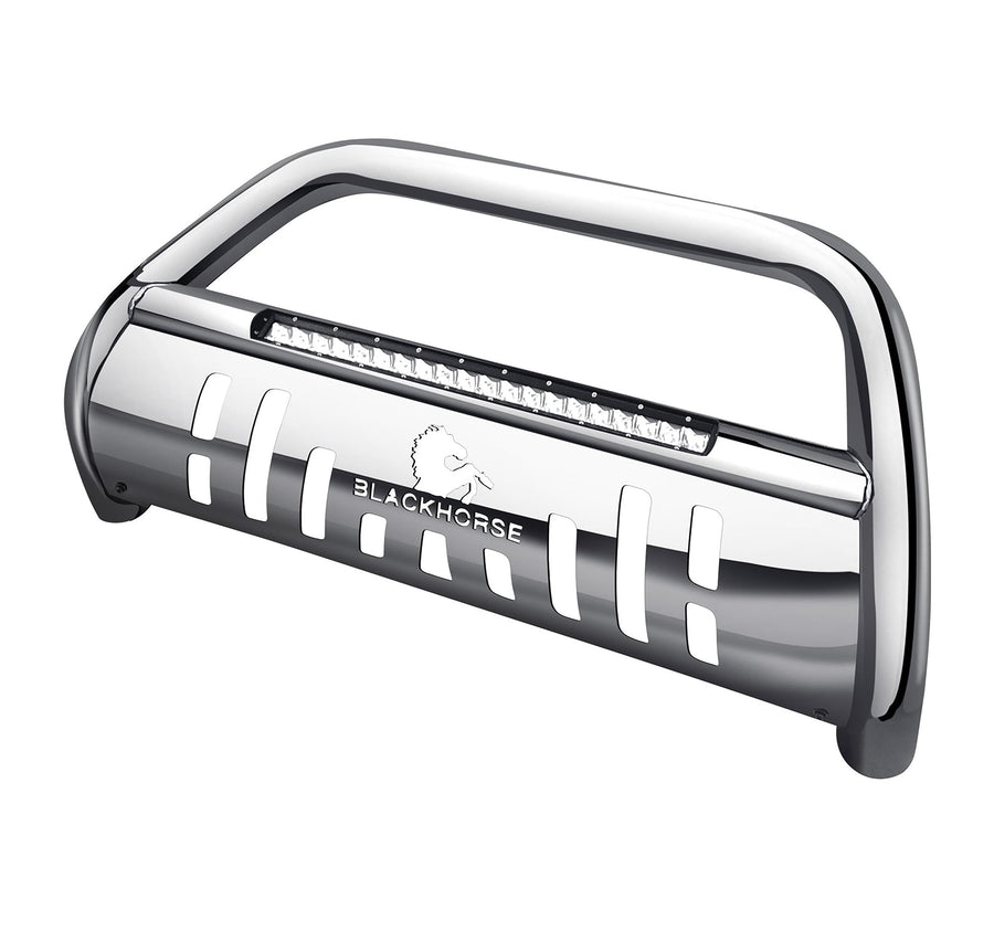 Beacon Black Horse Bull Bar Skid Plate Stainless Steel Compatible with 2015-2020 Nissan Murano-BE-A1602S