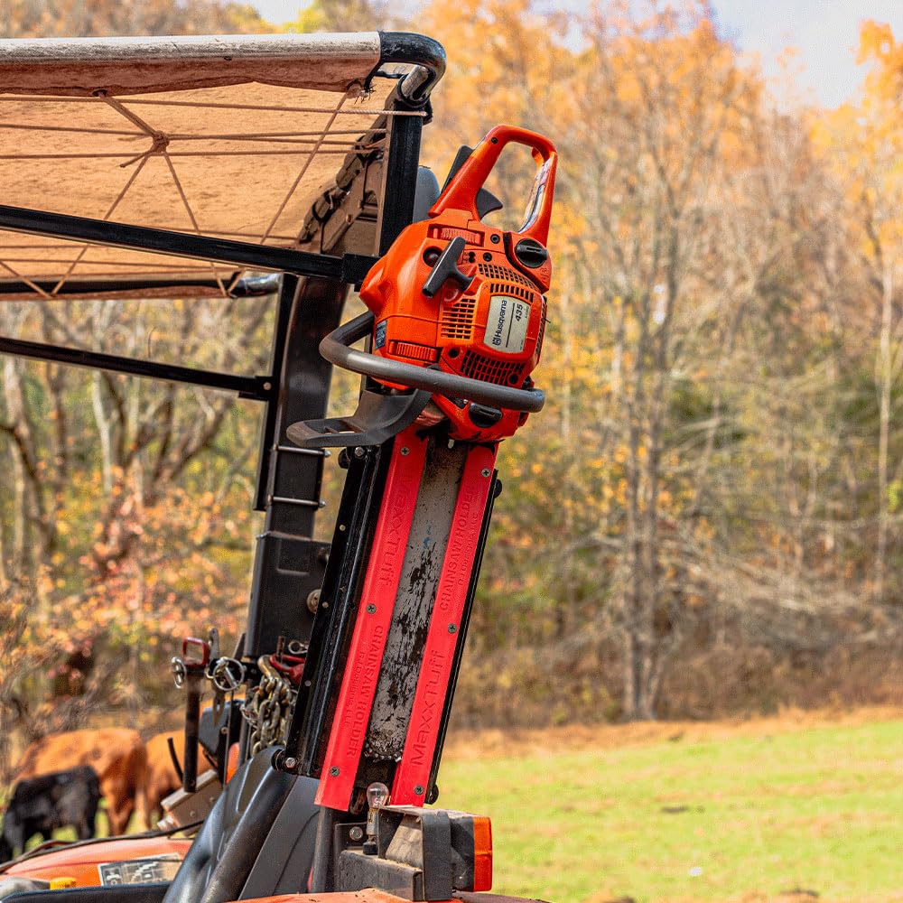 Chainsaw Holder MAXXTUFF Heavy-Duty Tractor ROPS, Model RCSH001
