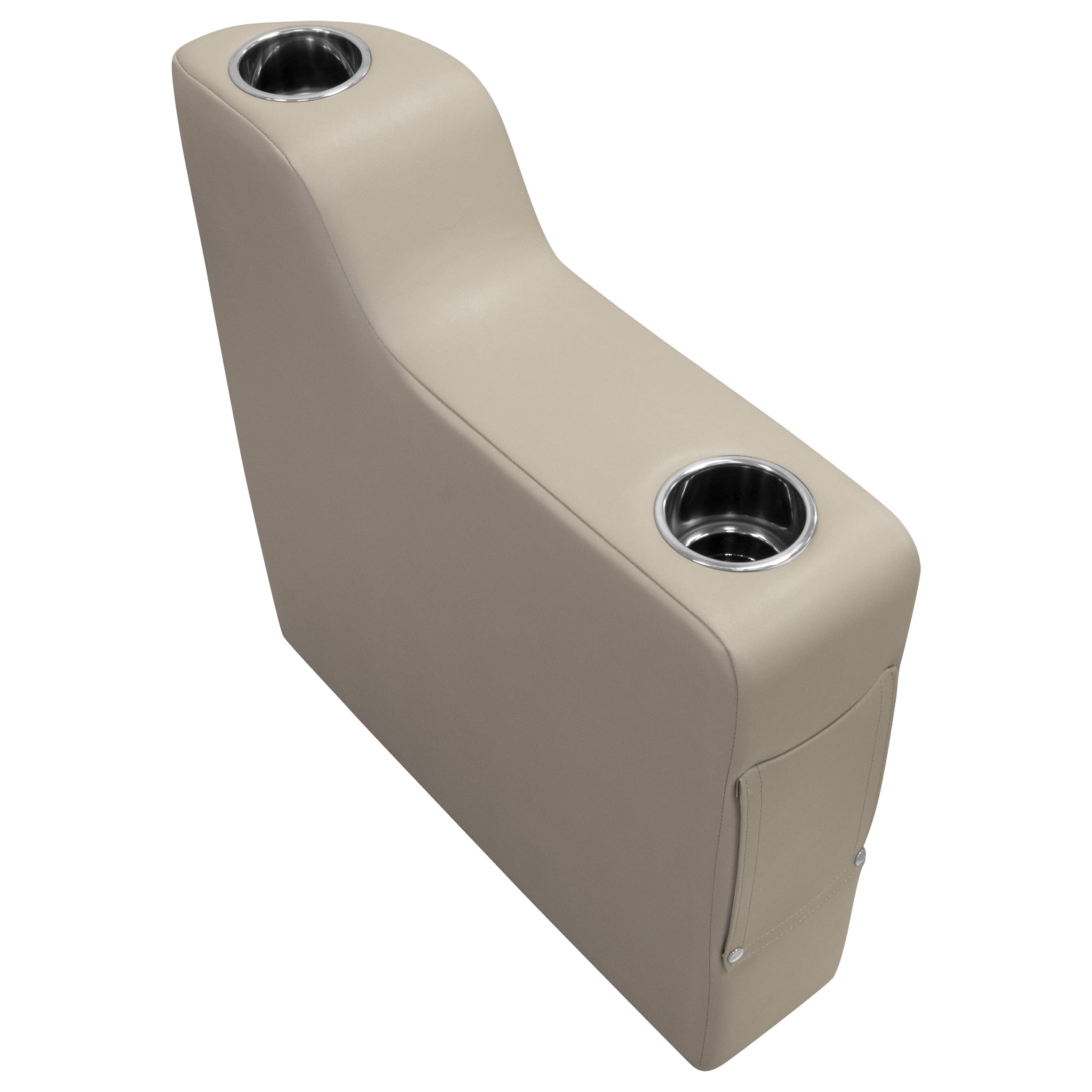 3009-1725 Wise Pontoon 7" Left Radius Arm Rest, Mocha Java
