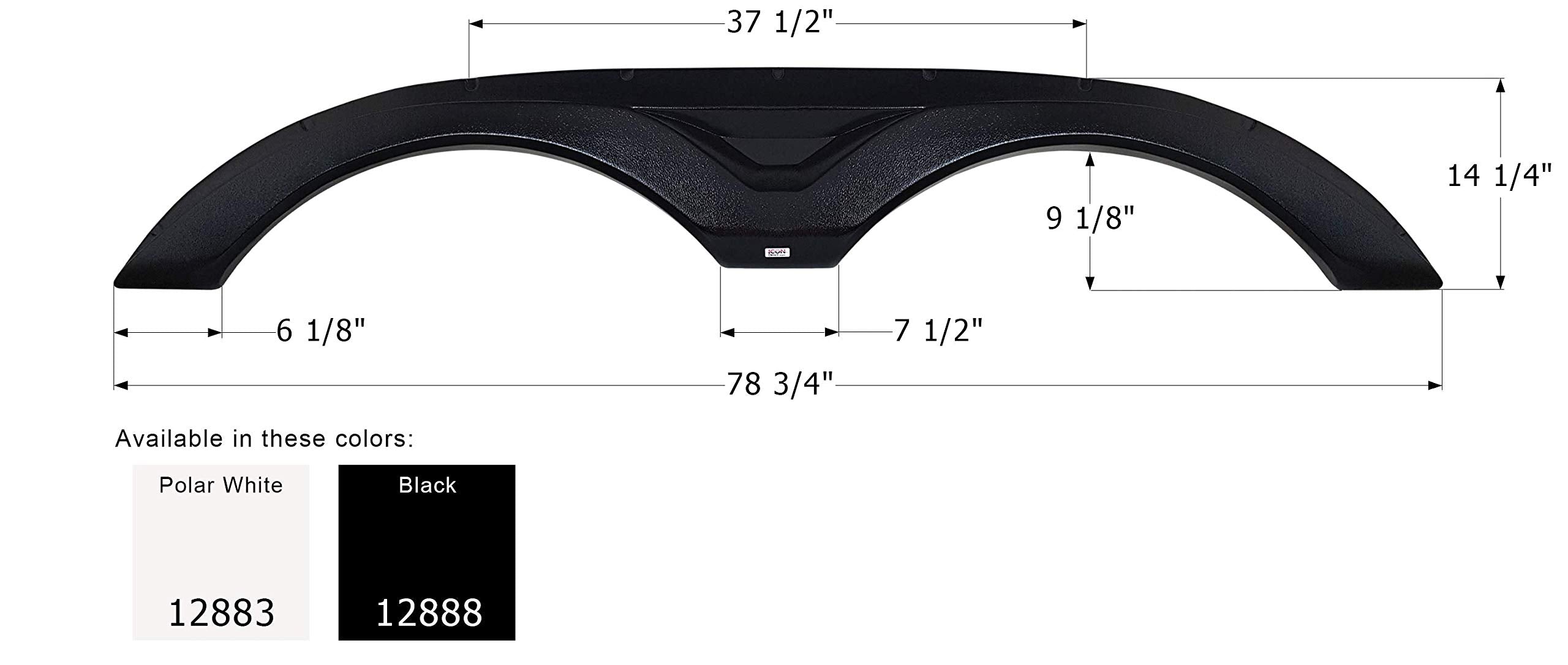 Fender Skirt ICON, Tandem, Dutchmen, FS2883, Black