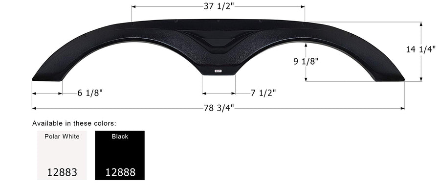 Fender Skirt ICON, Tandem, Dutchmen, FS2883, Black