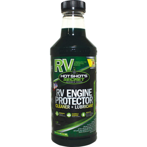 RV Engine Protector Hot Shot's Secret Cleaner and Lubricant 1 Quart Bottle 32 Ounce