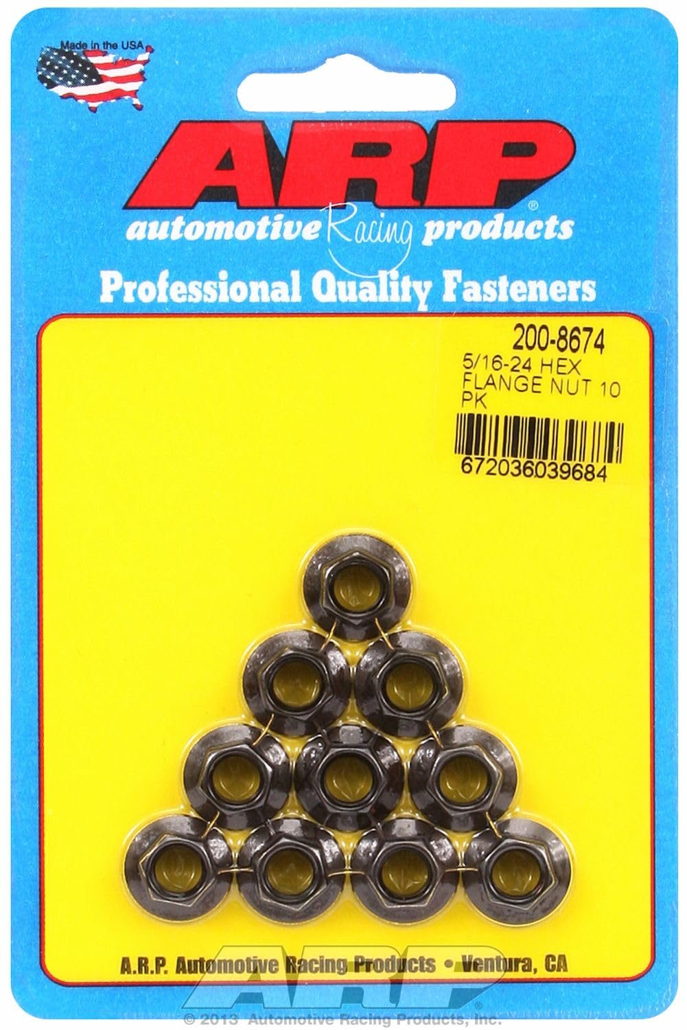 Flanged ARP Hex Nut Kit (200-8674)
