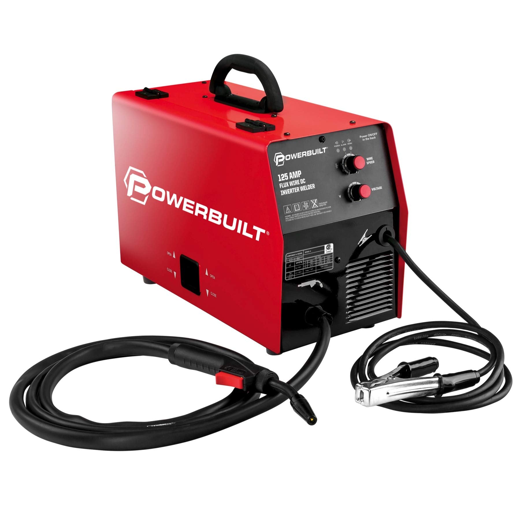 90 Amp Powerbuilt Wire Feed IGBT Inverter Welder, Power Equip & Access, Power Tools & Access, Welding Kits (240131), Red
