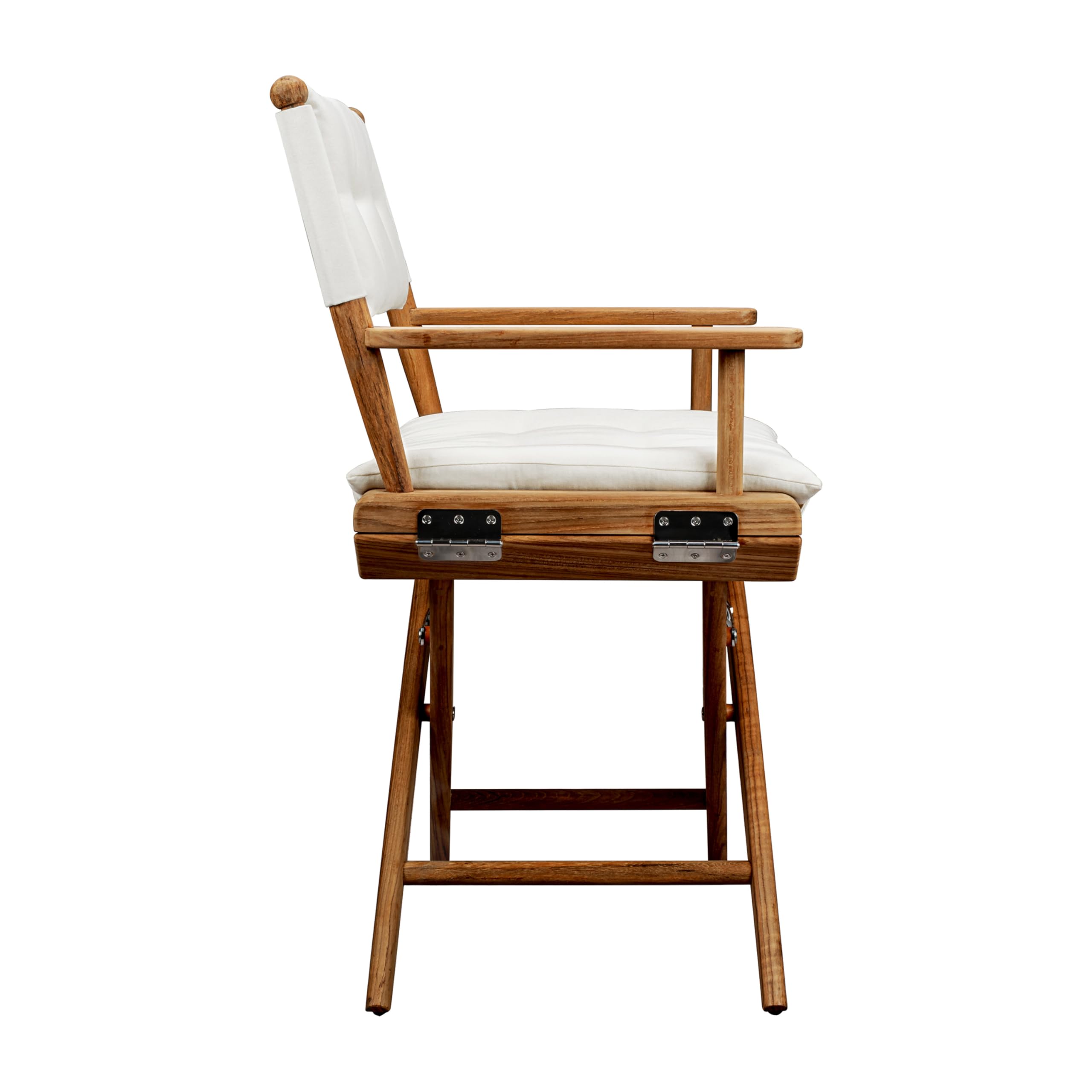 Teak Director's Chair Whitecap W/Cream Cushion 18"