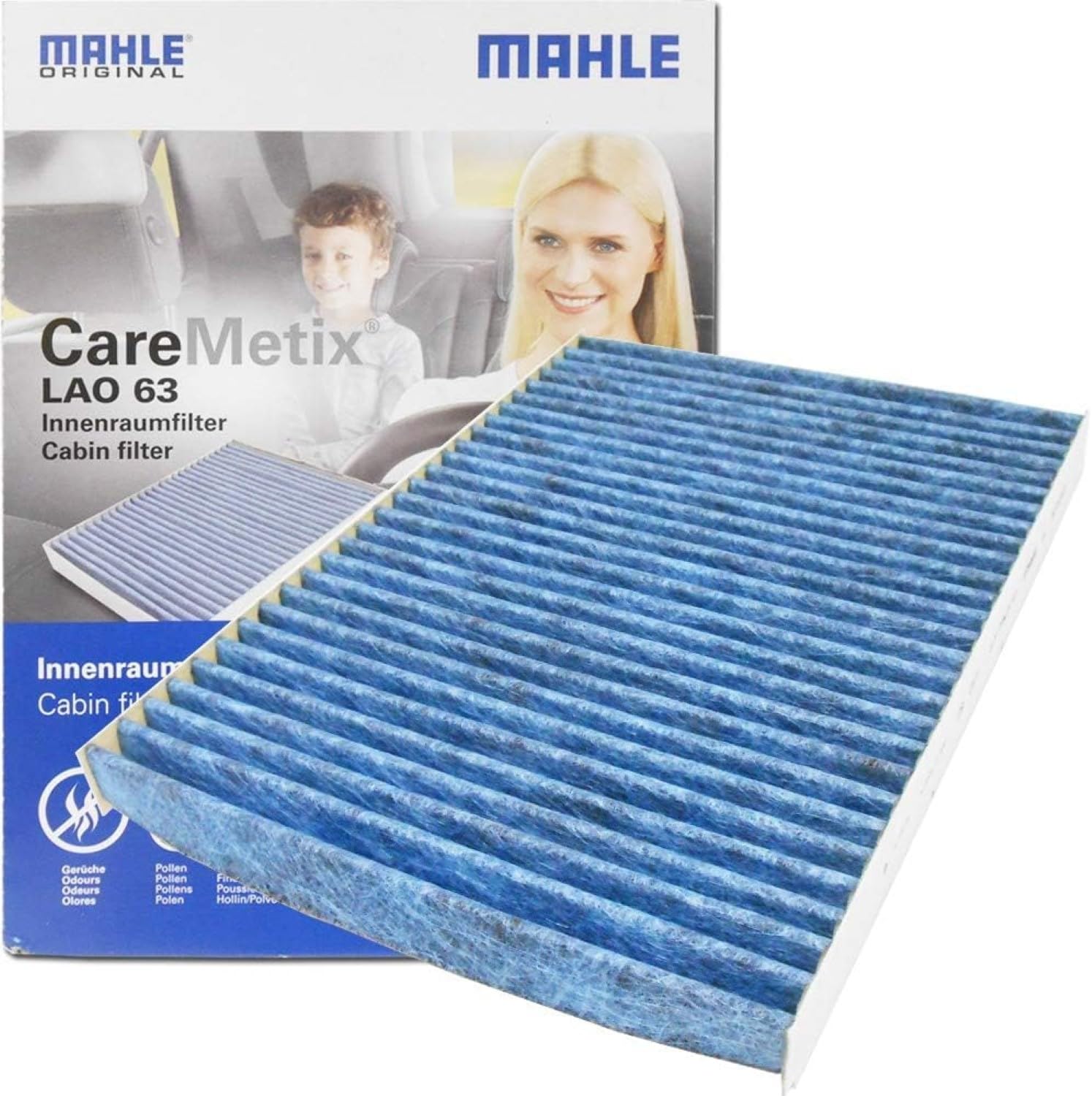 Cabin Air Filter MAHLE LAO 63 CareMetix