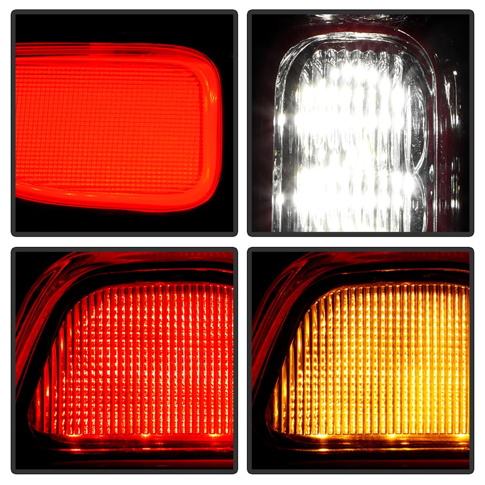 Dodge Ram 2500 Spyder (POE) 19-24 w/Blind Spot Detection Ready (No Module) Red Bezel LED Tail Light - OE Left